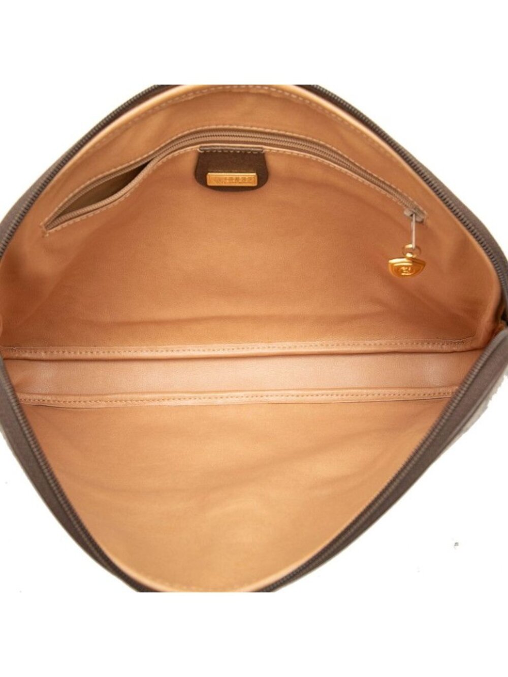 Gucci Vintage GG Supreme Clutch Pre Owned 004 115 Beige Brown Leather - Picture 4 of 6